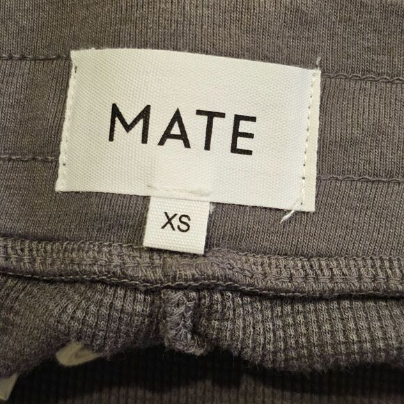 NWT MATE the Label Waffle Knit Pants Gray XS - Picture 3 of 5